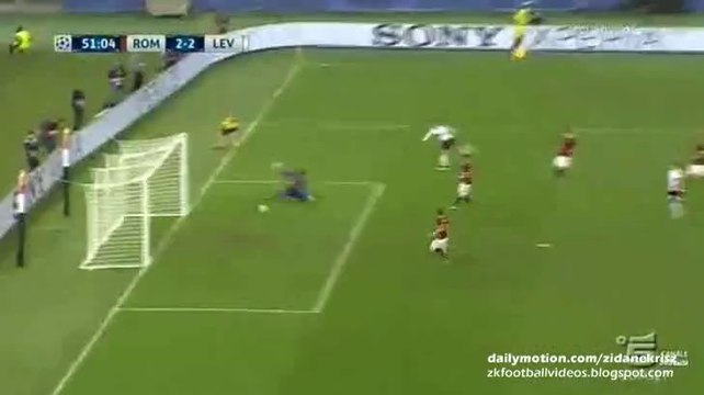 Javier Chicharito Hernández 2-2 GOAL - Roma v. Bayer Leverkusen 04.11.2015 HD