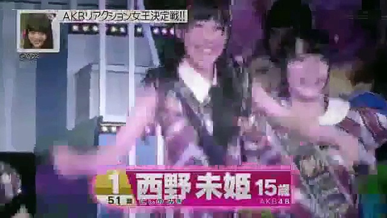 【放送事故】AKB48の西野未姫パンツ全開 柏木由紀の顔面に蹴り リアクション女王対決で 谷真理佳 SKE48 NMB48 HKT48 乃木坂46