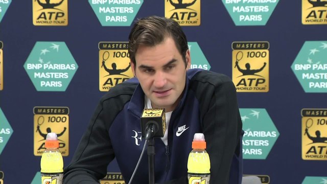 Tennis - ATP - Paris : Federer «Beaucoup de plaisir»