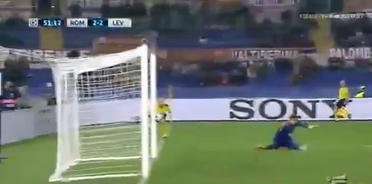 Javier Hernández GOAL 2-2 | Roma vs Bayer Leverkusen 04.11.2015 HD