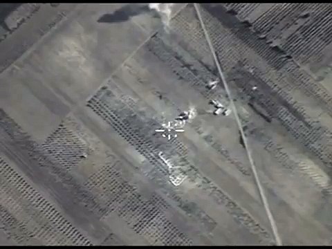 Результаты нанесения авиаудара по огневым позициям отряда ИГИЛ в р-не АЧАН (ХАМА)