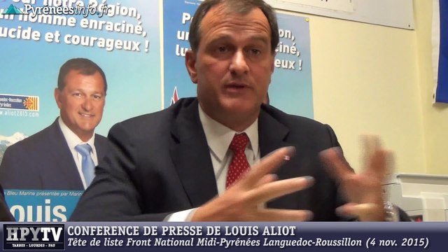[REGIONALES 2015] Louis Aliot Front National (4 novembre 2015)