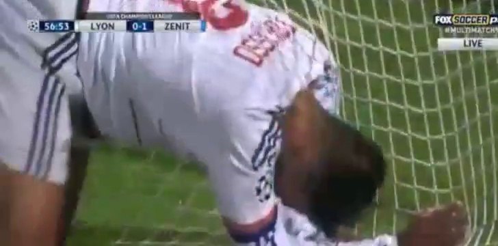 Artem Dzyuba Second Goal 0-2 | Olympique Lyon vs Zenit St. Petersburg 04.11.2015 HD