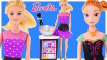 Barbie Style Salon Haircuts Coloring and Styling Disney Frozen Anna   Princess Ariel Dolls