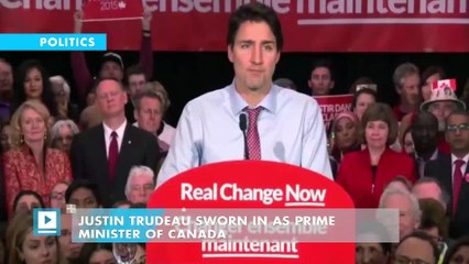 Justin Trudeau Sworn In as Prime Minister of Canada