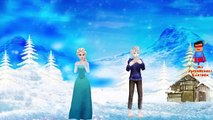 Elsa and Jack Frost Cartoon Twinkle Twinkle Little Star Rhyme Frozen Children Nursery Rhym