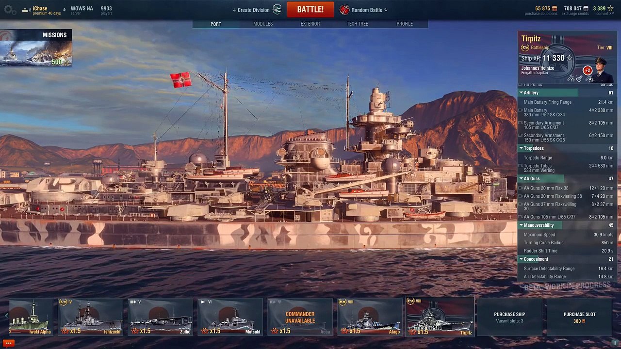 World of Warships || Tirpitz - Sister of the Bismarck!