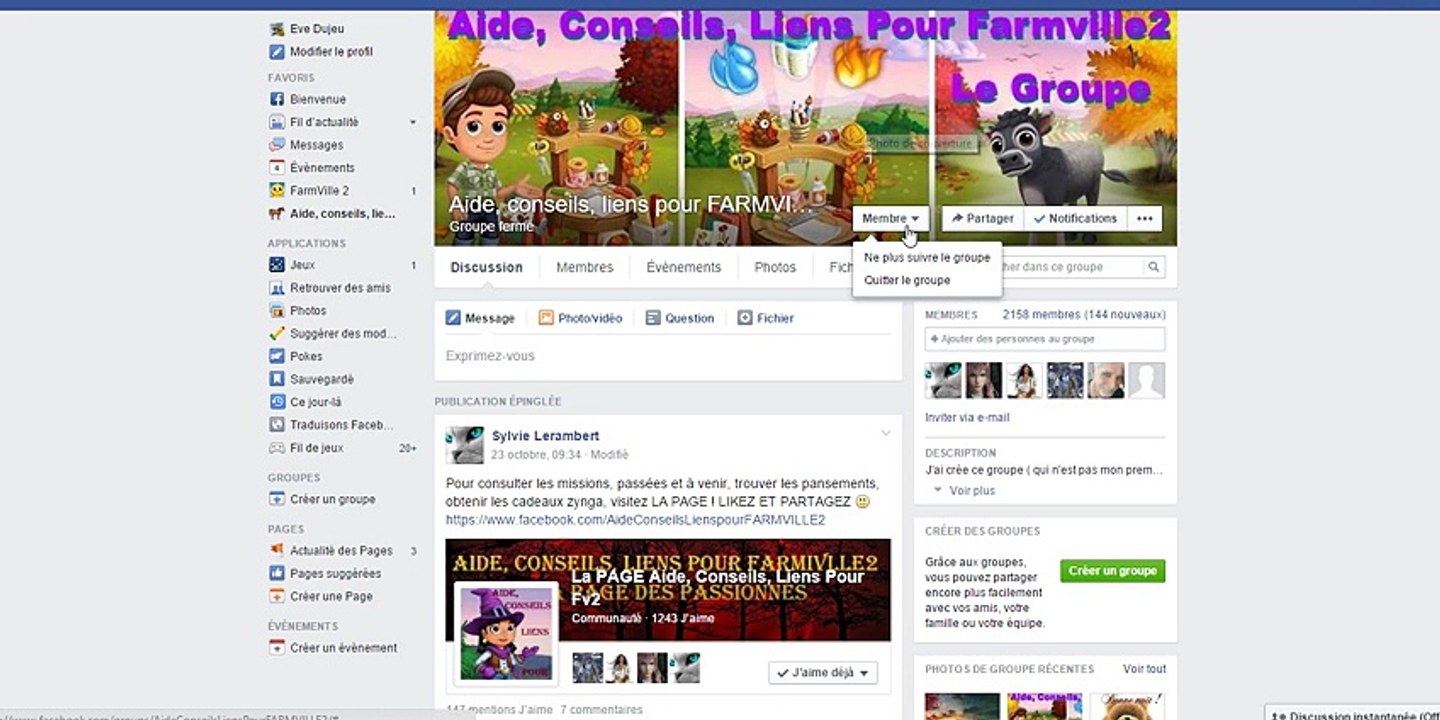 partager le groupe
