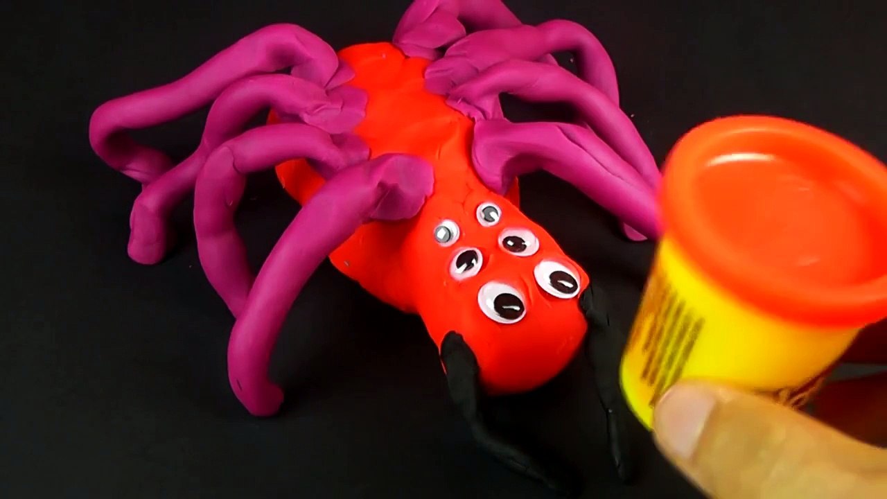 Scary Play Doh Spider Surprise Eggs