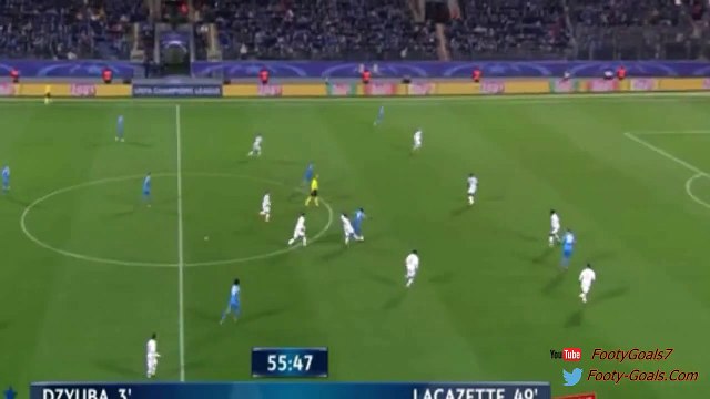 Fantastic Goal Hulk - Zenit St Petersburg vs Lyon 2-1 Champions League 2015
