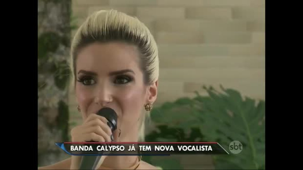 Thábata Mendes é apresentada como nova vocalista da banda Calypso