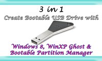 Bootable USB with Windows 7/8, WinXP Ghost /Partition Maker |3 in 1| 100% Working!! |MPT|