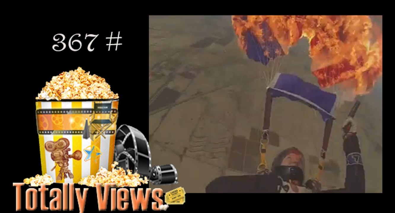 Skydiver Lights Up Their Parachute