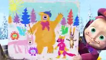 Маша и Медведь - “Песня юного художника” (Картина маслом)