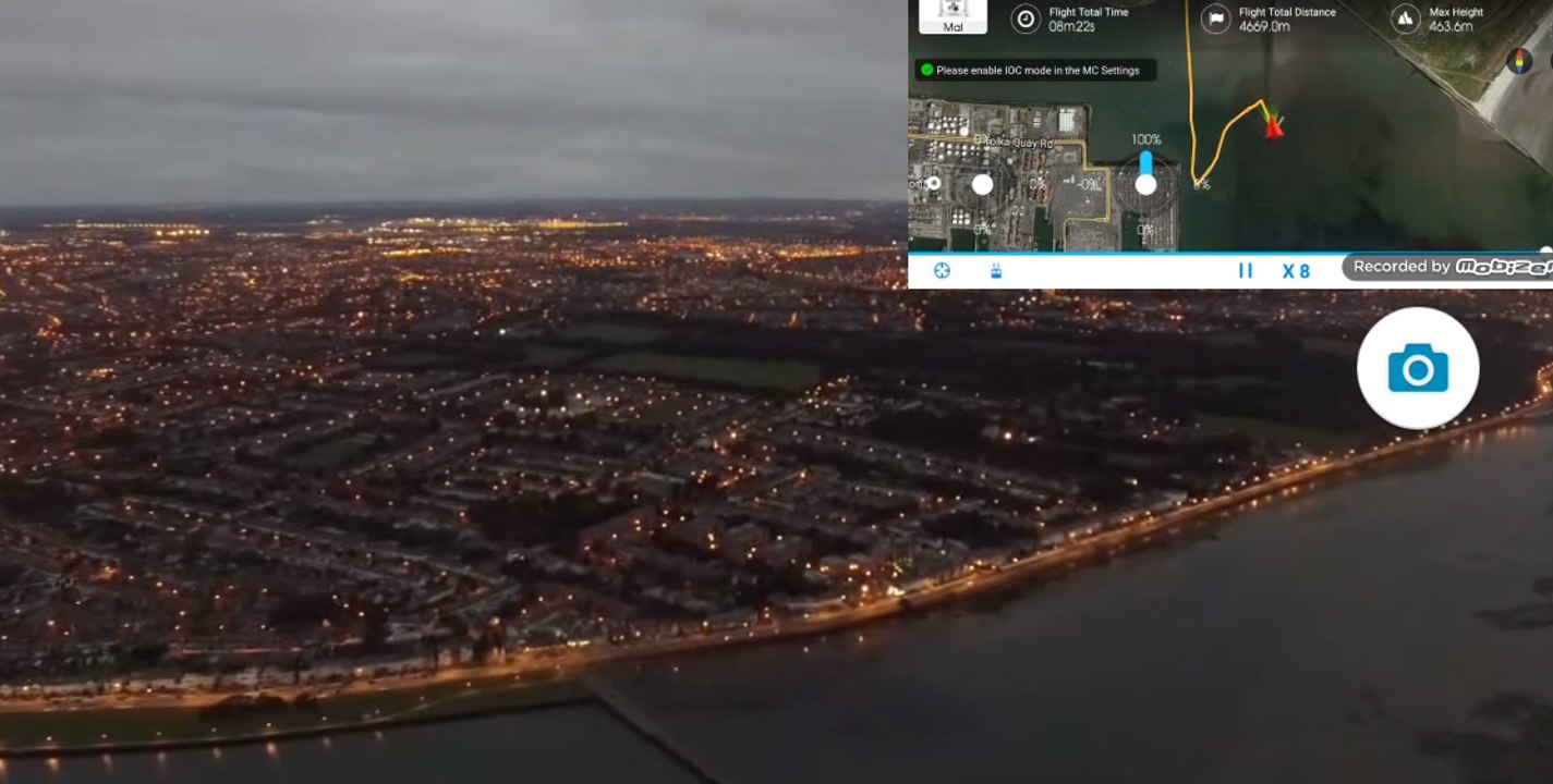 Harsh Weather Threatens Drone Over Dublin's Coastline