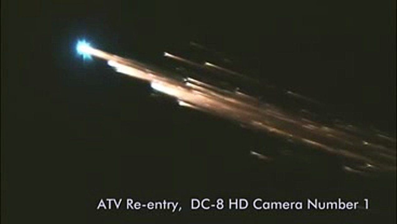 Watch a 2,300 kg piece of space junk collide with Earth