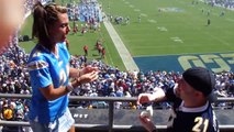 Greatest Proposal Reaction at the Chargers Game (Cute Wedding Proposal)