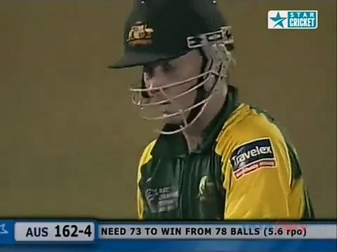 Chris Gayle sledging Michael Clarke Australia v West Indies at Mumbai 2006 Champions Trophy