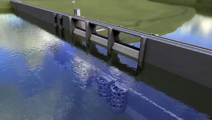 Production of Hydro electricity through Dam!