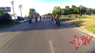Motorcycle ACCIDENT Street Bike CRASHES Rear Ends Biker Attempting Wheelie FAIL Blox Starz
