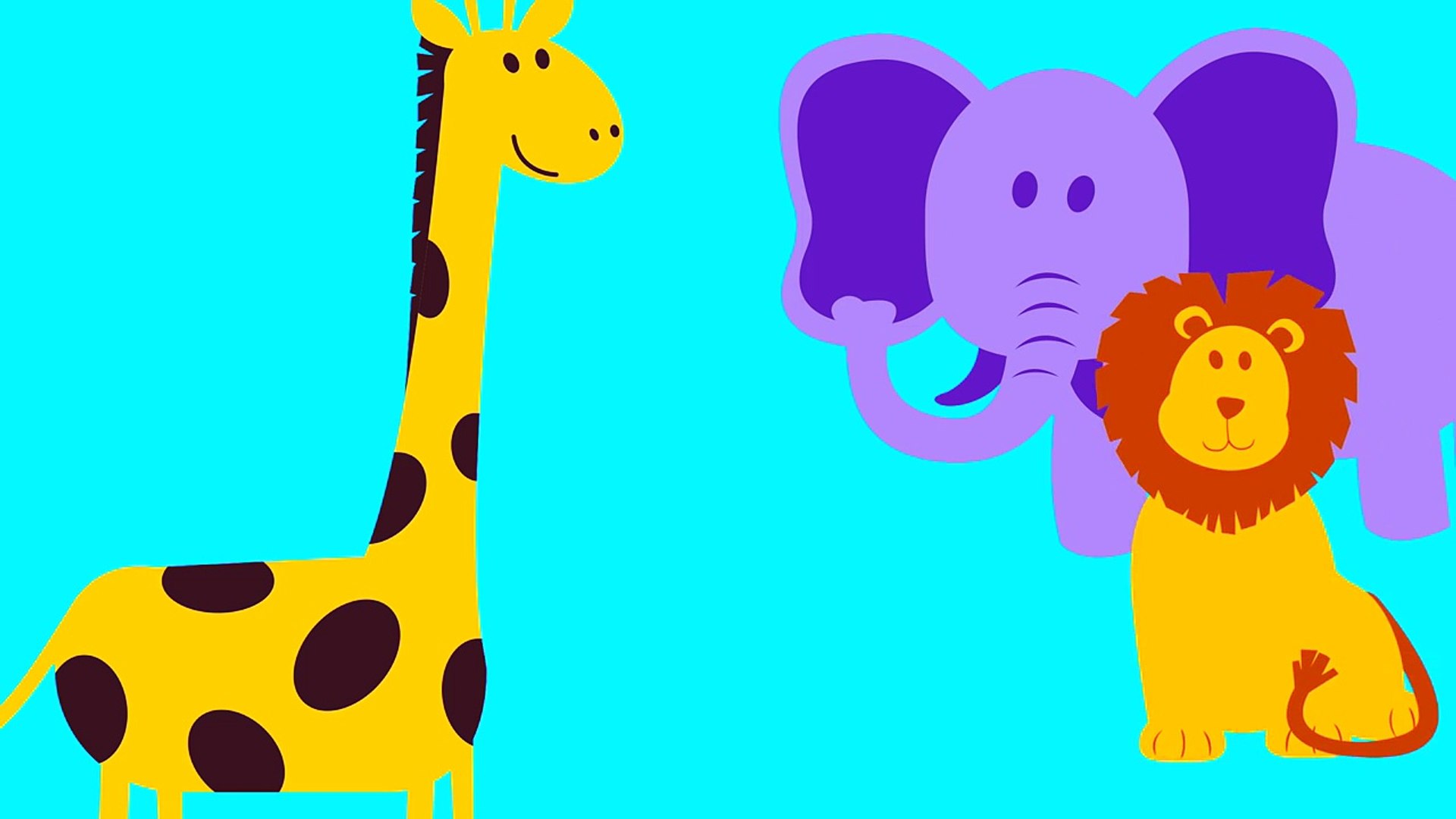 JUNGLE ANIMALS for KIDS - Educational video 