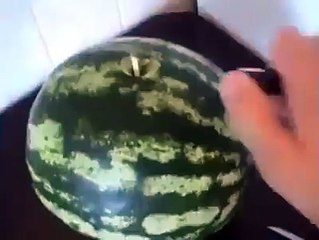 I never cut watermelon like that