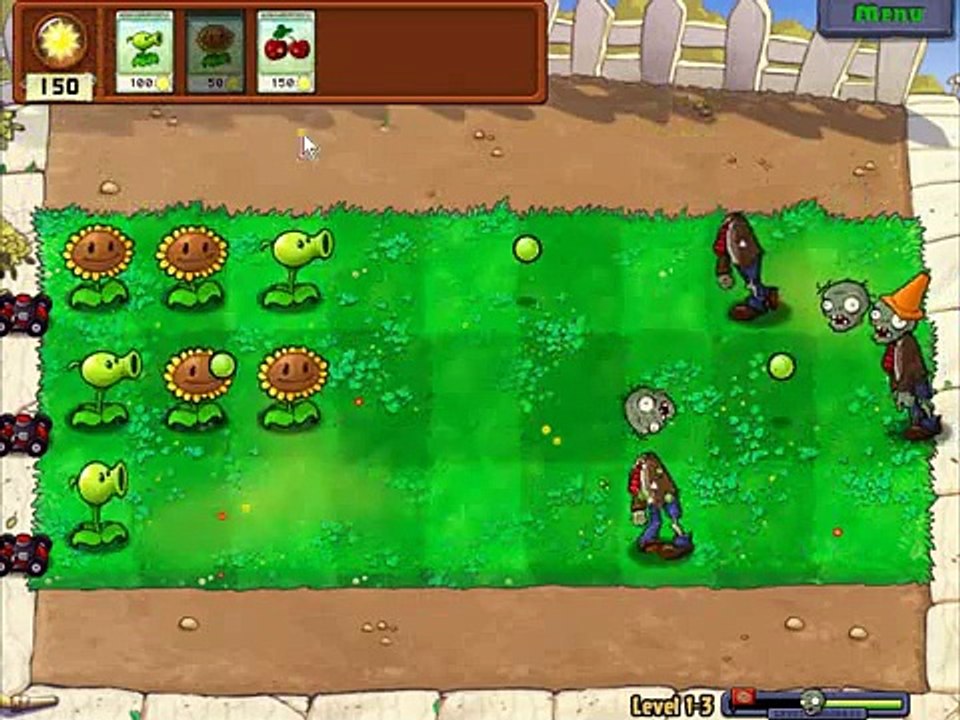 Plants Vs Zombies Adventure Stage Level-3 Quick Play Game