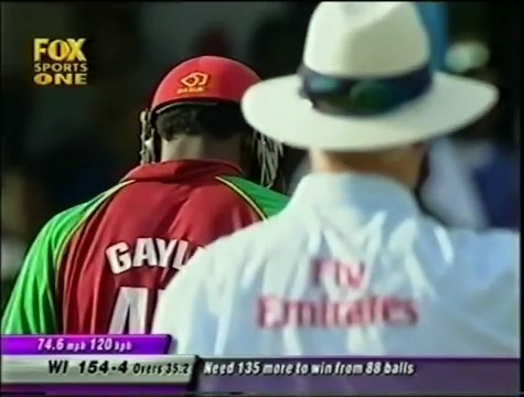 GREAT SLOWER BALL Ian Harvey gets revenge on Chris Gayle 2003 4 then OUT