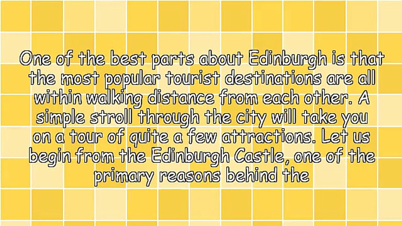 Check Out Edinburgh Like Never Before