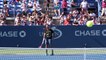 Roger Federer Practice US Open 2015 Court Level View