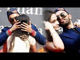 Ranveer Singh KISSES Girls & Clicks SELFIE @ Bajirao Mastani Poster Launch