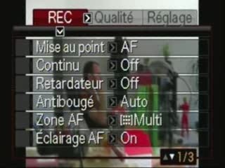 casio exilim ex-v7 suivi autofocus