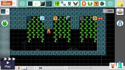 Mario Maker - SMB1 Vine Clip Glitch
