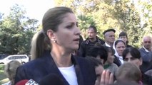 Report TV - Mungesa energjisë, deputetja e PD-së Mimoza Hajdarmataj në mbështetje të protestës