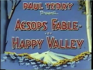 Happy Valley 1952 TerryToons Aesop's Fable classic cartoons