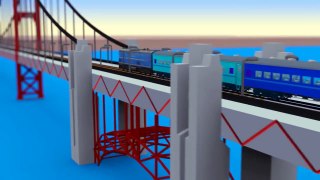 VIDS for KIDS in 3d (HD) Trains for Children and Bridges AApV