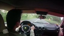 Guy Almost Crashes Ferrari During Test Drive