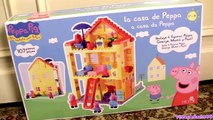 Peppa Pig Blocks Mega House Construction Set Juego de Construcciones Playset con Mamá Papá