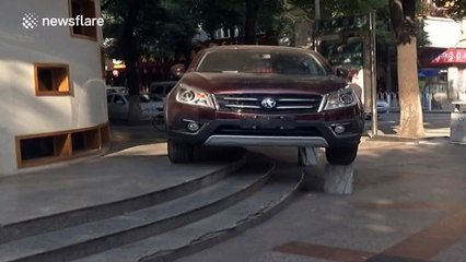 Man parks very creatively... gets fined!