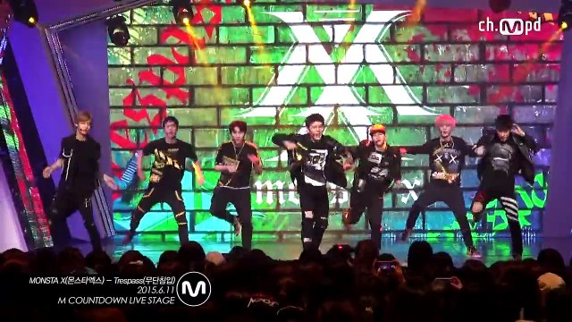 [MPD직캠] 몬스타엑스 직캠 무단침입 Trespass MONSTA X Fancam Mnet MCOUNTDOWN 150611
