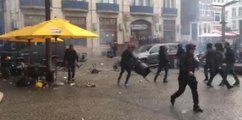 Ajax - Fenerbahçe maçı öncesi olaylar çıktı, polis müdahale etti
