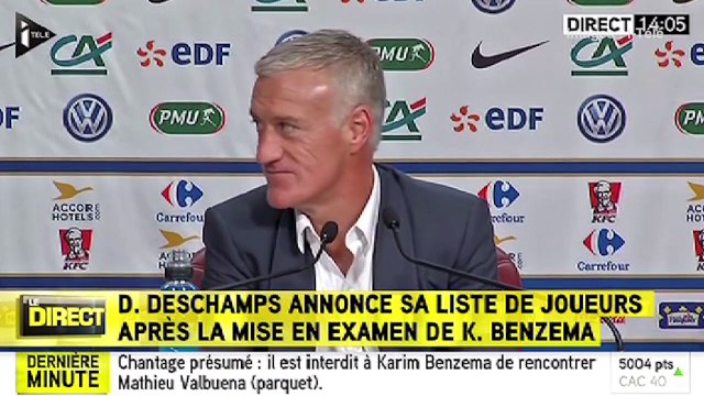 Sextape de Mathieu Valbuena : le silence de Didier Deschamps