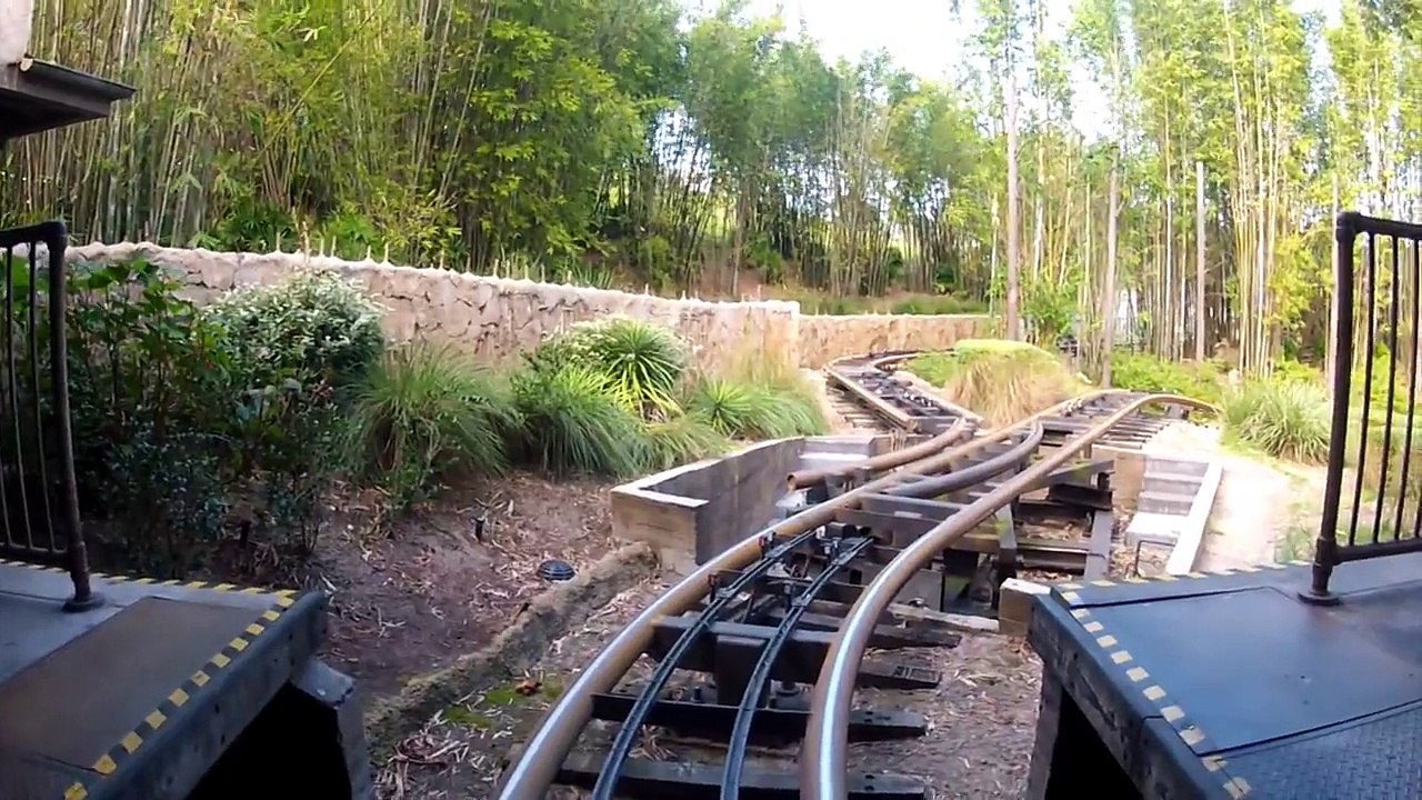 Expedition Everest Roller Coaster Front Seat POV On Ride Animal Kingdom Walt Disney World