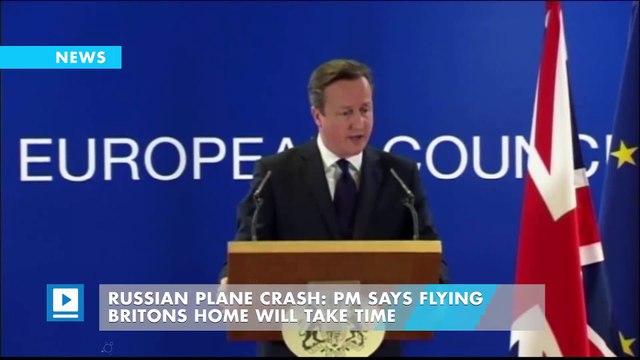 Russian plane crash: PM says flying Britons home will take time