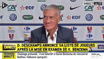 Deschamps silencieux sur l'affaire "Benzema-Valbuena"
