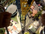 Vertical Velocity V2 Roller Coaster Front Seat POV Six Flags Great America On Ride