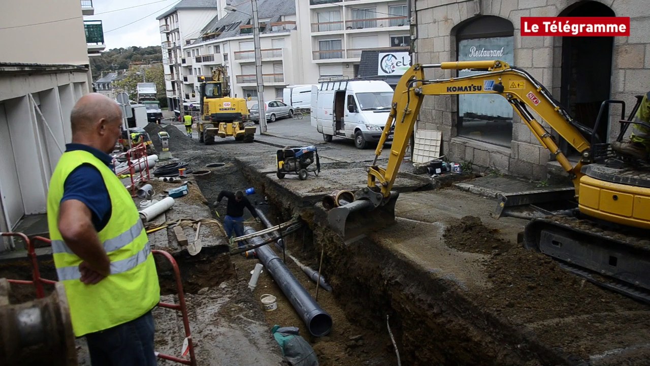 Lannion. Gros chantier d'assainissement en centre-ville