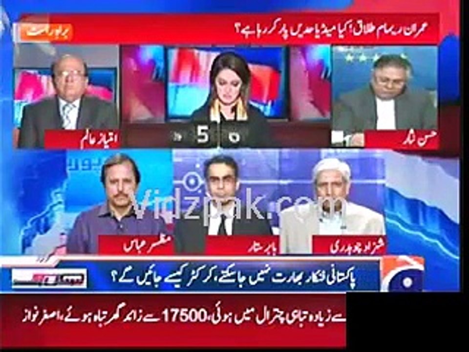 Hasan Nisar great reply to those journalists who are discussing Imran-Reham divorce issue