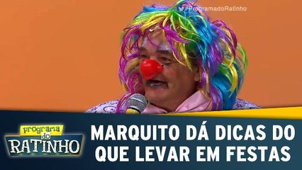 Marquito dá dicas do que levar em festas