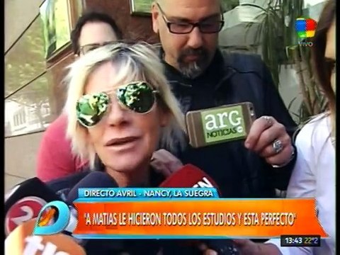 Pronto.com.ar Nancy habló de Matías Alé